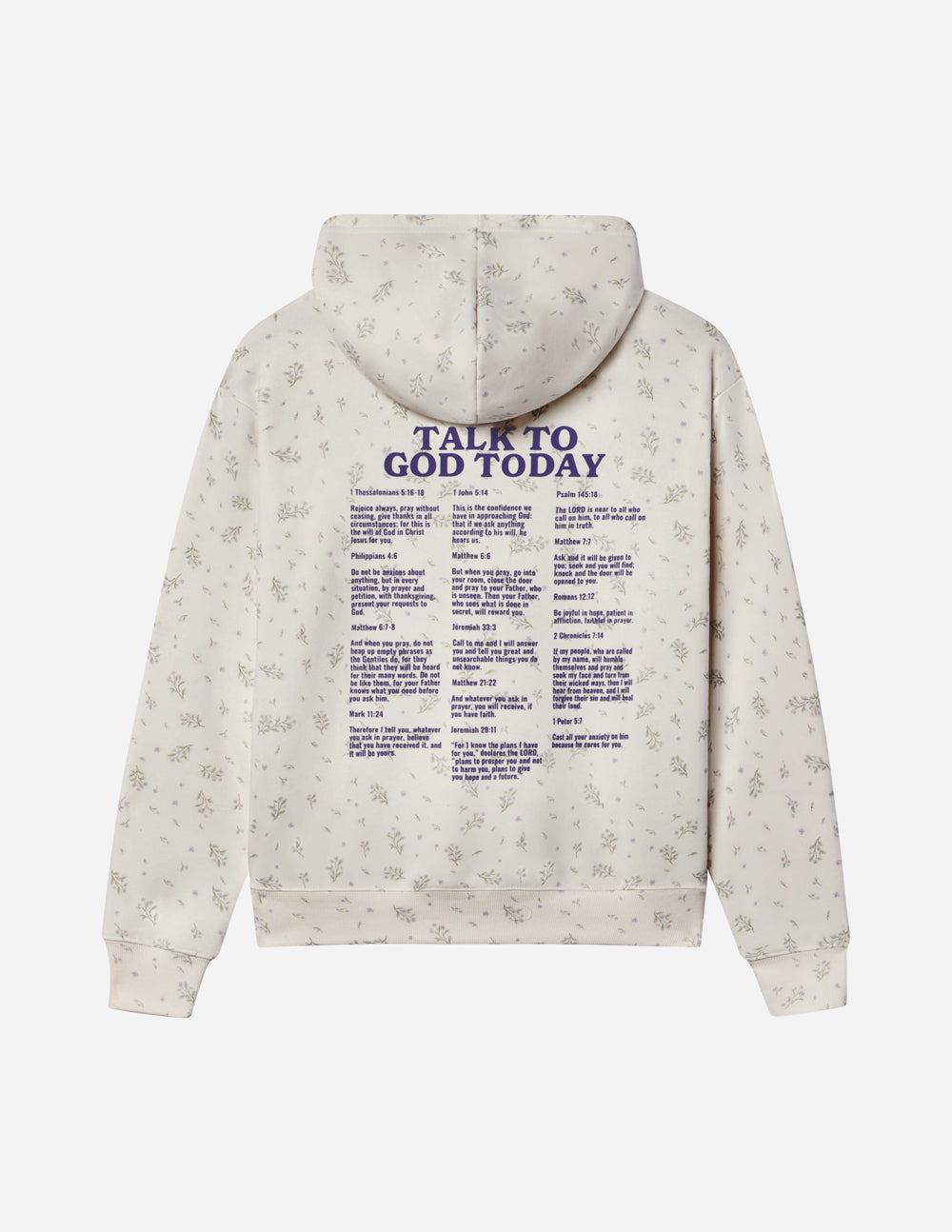 Talk to God Allover Wildflower Unisex Hoodie | Elevated Faith