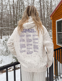 Talk to God Allover Wildflower Unisex Hoodie Christian Sweatshirt