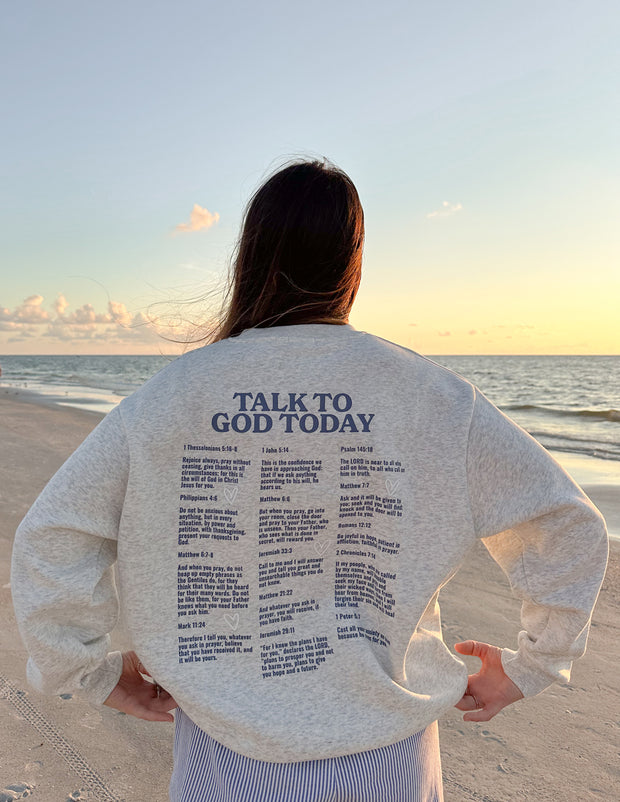 Talk to God Unisex Crewneck Christian Sweatshirt