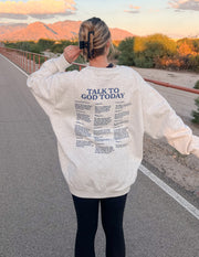 Talk to God Unisex Crewneck Christian Sweatshirt