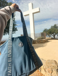 The Large Everyday Denim Tote Patch Kit Christian Accessories