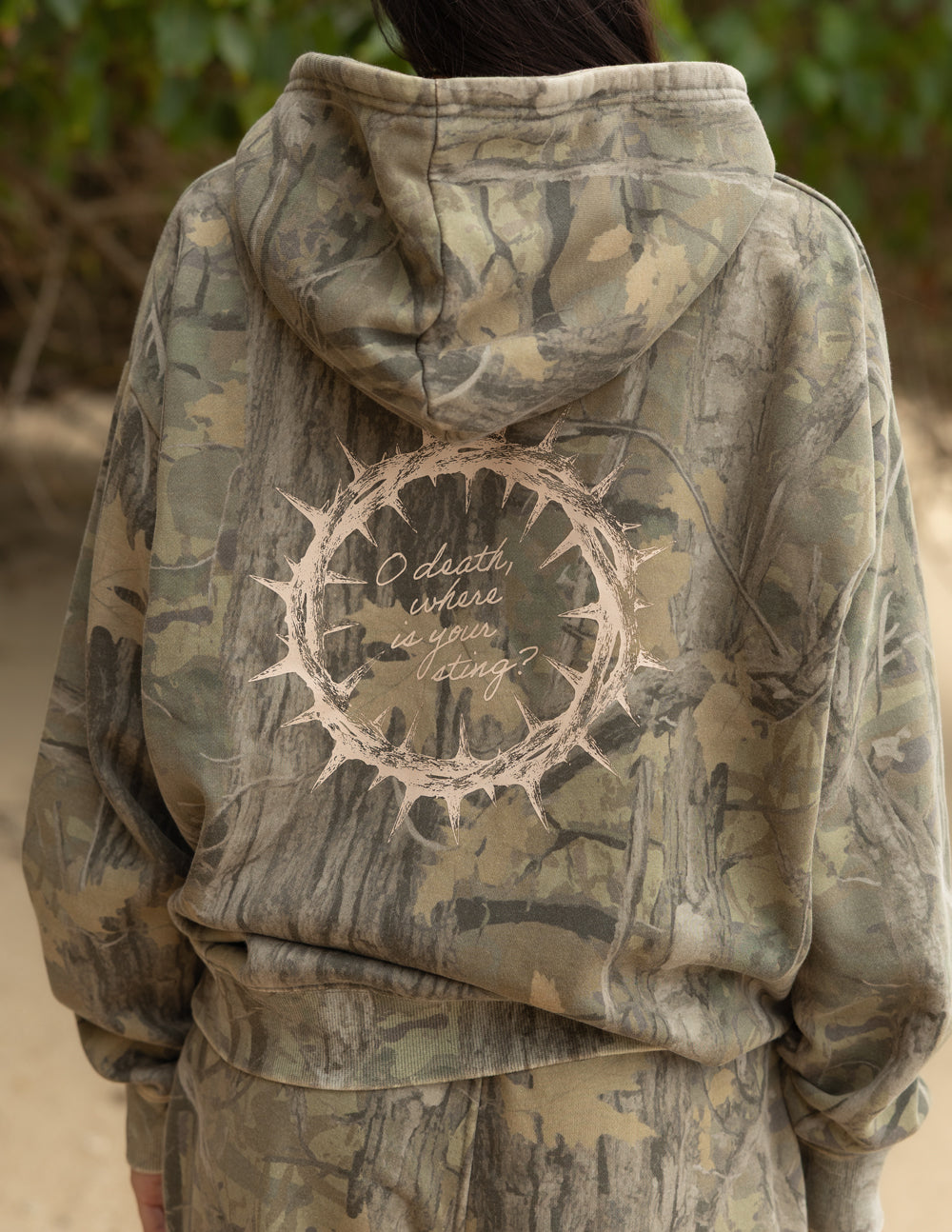 The Sacrifice Camo Unisex Hoodie | Christian Apparel | Elevated Faith