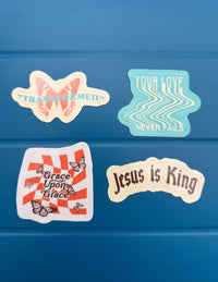 Throwback Sticker Pack Christian Accessories