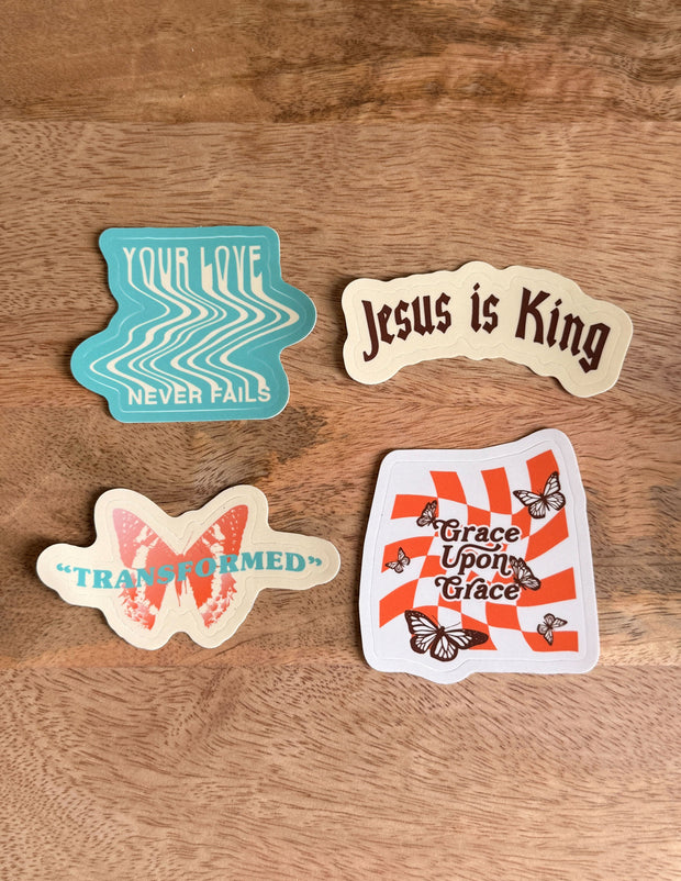 Throwback Sticker Pack Christian Accessories