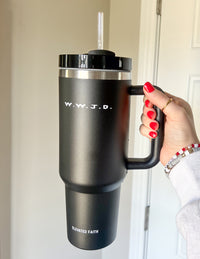 WWJD 40 oz Tumbler Christian Mug