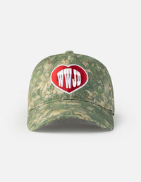 WWJD Camo Hat Christian Accessories