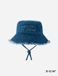 WWJD Denim Kids Bucket Hat Christian Children's Accessories