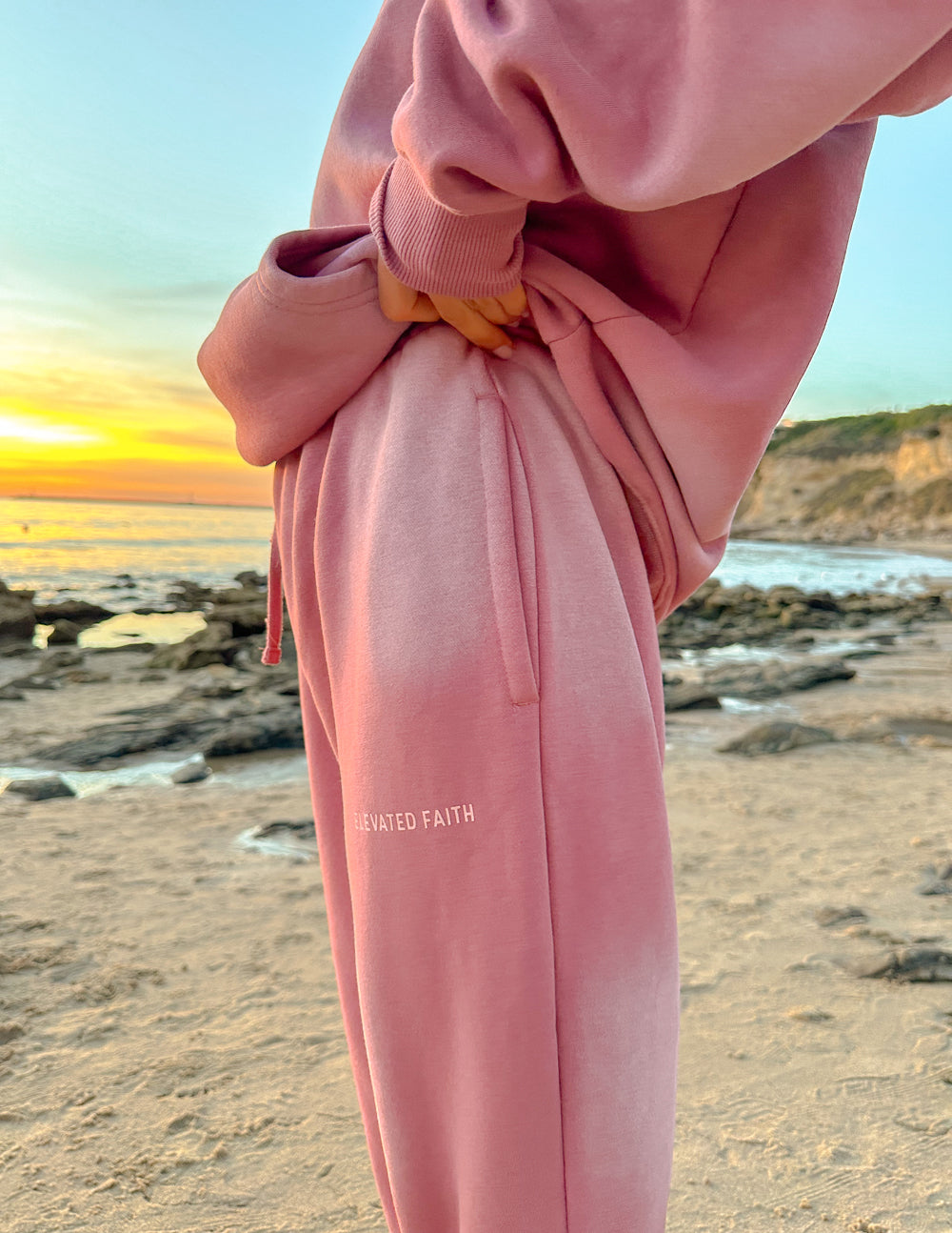 WWJD Pink Unisex Sweatpant | Christian Apparel | Elevated Faith