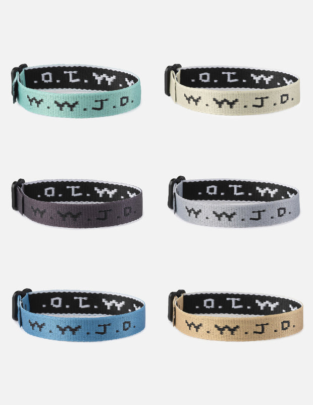 WWJD Surf Bracelet Pack Christian Wristbands