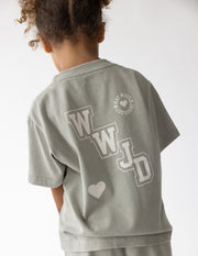 WWJD Varsity Kids Tee Christian Children's T-Shirt
