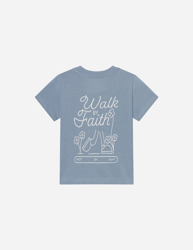Walk by Faith Kids Tee Christian Children's T-Shirt