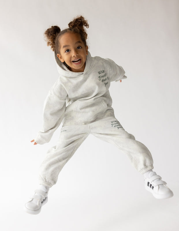 What a Friend in Jesus Camo Kids Hoodie Christian Children's Sweatshirt