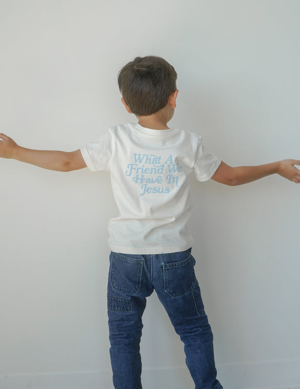 What a Friend in Jesus Kids Tee Christian T-Shirt