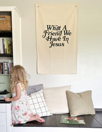 What a Friend in Jesus Tapestry Christian Wall Art