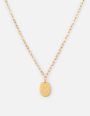 Wildflower Oval Link Necklace Christian Jewelry