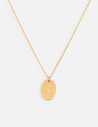 Wildflower Oval Link Necklace Christian Jewelry