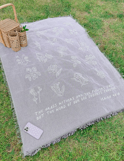 Wildflower Throw Blanket Christian Home Decor