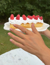 Wrapped Cross Gem Ring Christian Jewelry