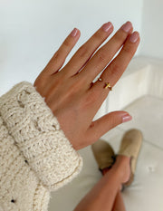 Wrapped Cross Gem Ring Christian Jewelry