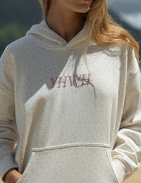 YHWH Allover Floral Unisex Hoodie Christian Sweatshirt
