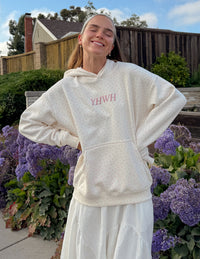 YHWH Allover Floral Unisex Hoodie Christian Sweatshirt