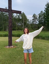 YHWH Allover Floral Unisex Hoodie Christian Sweatshirt