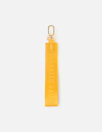 Yellow Oversized Logo Keychain Christian Accessories