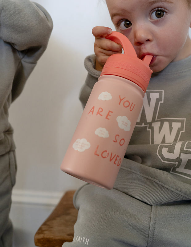 You Are So Loved Kids Water Bottle Christian Accessories