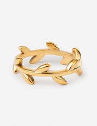 Elevated Faith Dainty Olive Branch Ring Christian Ring