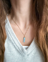 Elevated Faith Enamel YHWH Necklace Christian Necklace