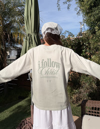 Elevated Faith Follow Christ LS Heavyweight Tee Christian