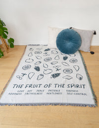 Elevated Faith Fruit of the Spirit Throw Blanket Christian Blanket