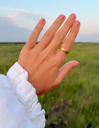 Elevated Faith Gemstone Logo Ring Christian Ring