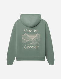 Elevated Faith God Is Greater Unisex Hoodie Christian Hoodie