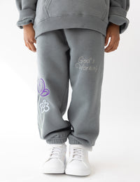 Elevated Faith God's Still Working Kids Sweatpant Christian Kids Sweatpant