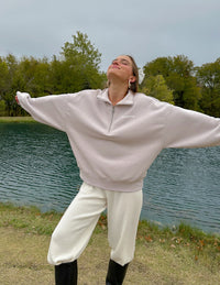 Elevated Faith Heaven Women's Half-Zip Christian Jacket