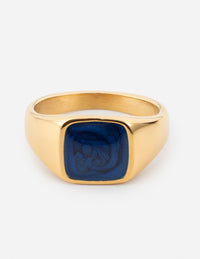 Elevated Faith Indigo Signet Ring Christian Ring