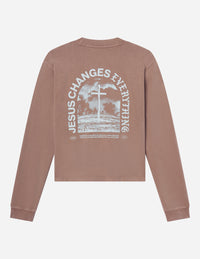 Elevated Faith Jesus Changes Everything LS Heavyweight Tee Christian T-Shirt