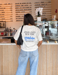 Elevated Faith Jesus Loves New York Heavyweight Tee Christian T-Shirt