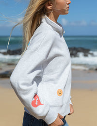 Elevated Faith Made New Women's Half-Zip Christian Jacket