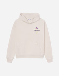 Elevated Faith My Strength Floral Unisex Hoodie Christian Hoodie