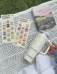 NT Bible Checklist 40 oz Tumbler Christian Water Bottle