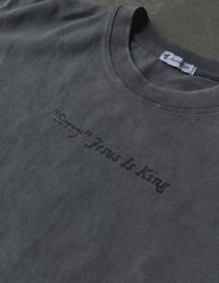 Not Sorry Jesus Is King Heavyweight Tee Premium Christian T-Shirt
