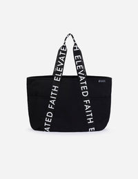 Elevated Faith The Large Everyday Black Tote Christian Tote Bag