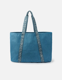 Elevated Faith The Large Everyday Denim Tote Patch Kit Christian Tote Bag