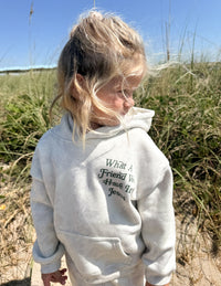 Elevated Faith What a Friend in Jesus Camo Kids Hoodie Christian Kids Hoodie