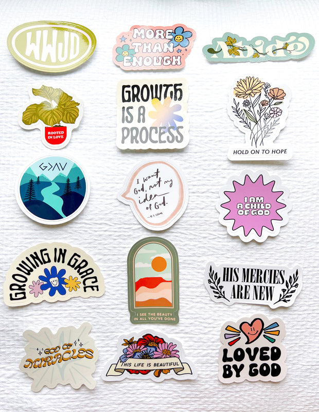 Let Your Light Shine Sticker, Jesus Stickers, Bible Verse Sticker Pack,  Faith Stickers, Christian Water Bottle Stickers, Aesthetic Sticker 