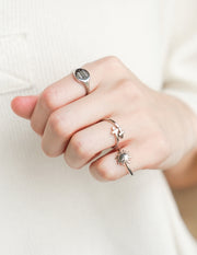 Silver Wrapped Cross Christian Ring
