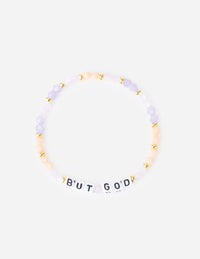 But God Letter Bracelet Christian Jewelry