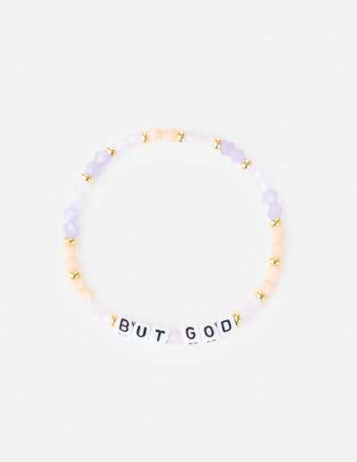 But God Letter Bracelet Christian Jewelry